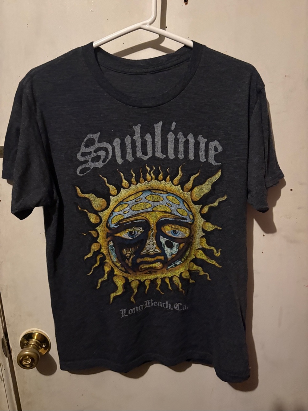 Sublime Men's Short Sleeve Graphic Tee in Dark Gray